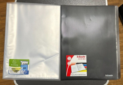 2x Sichtmappen 1x Esselte 80 Hüllen -- 1x Exacompta 60 Hüllen -Format DIN A4-