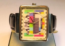 Cheeky 70er Jahre Kult Pop Art Hippie Herren Armbanduhr Quarz TV nagelneu