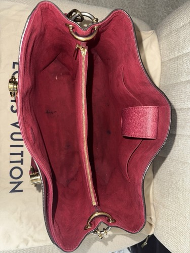 LOUIS VUITTON LV GHW Riverside 2 Way Shoulder Bag N40052 Damier Brown Red DU4290 - Picture 8 of 11