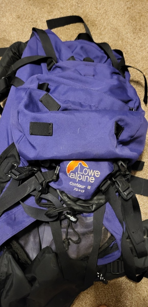 Lowe Alpine Contour III 70+15 Hiking Backpack 25inches (Purple) | eBay