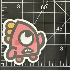 Minster One Eye Pink Raising Hand  Matte - Vinyl Decal Sticker Bomb