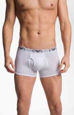 Emporio Armani White Cotton Trunks Men's Size Small L69552