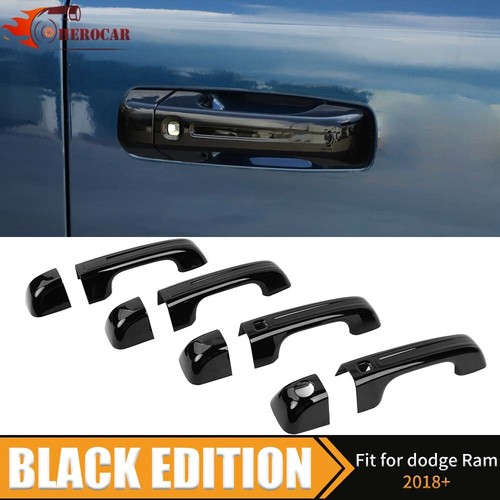 ⭕Door Handle Cover Shell Guard Decor Trim For 2019-24 Dodge Ram 1500 Accessories - Picture 4 of 10