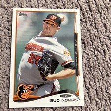2014 Topps Series 2 Baltimore Orioles Baseball Card #543 Bud Norris