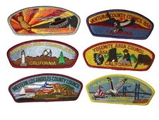 Lot of California Councils 1/2 Dozen BSA CSPs Mint CSP (BHP2244)