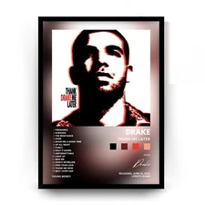 Drake 'Thank me later' Poster No Frame, Music Poster