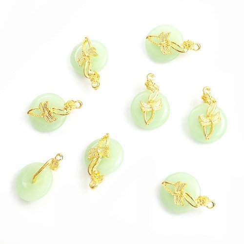 Cionondoli Imitation Jade Lucky - Ciondoli in Lega Dragonfly Forniture Gioielli 1 - Foto 16 di 16