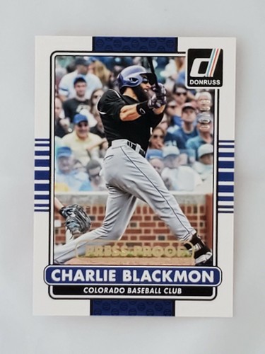 2015 Donruss Press Proofs Gold #83 Charlie Blackmon - Picture 1 of 6