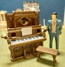 Half 1:24 Scale 1:24 half Scale Antique Organ with Bench in Chocolate