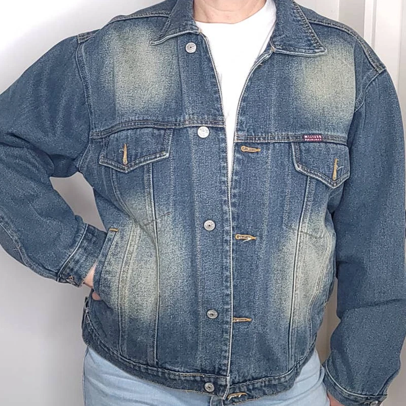 Chaqueta vaquera Mustang vintage azul denim blazer manga larga jeans blazer Foto 2 de 4