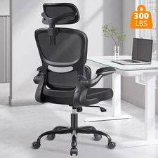 High Back Ergonomic Office Chair, Lumbar Support Headrest, Computer Gaming Chair