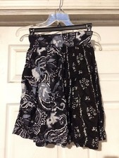 Stylin' Vintage ERIC MICHAELS Flowy Half Pattern Pocket Shorts SIZE M 