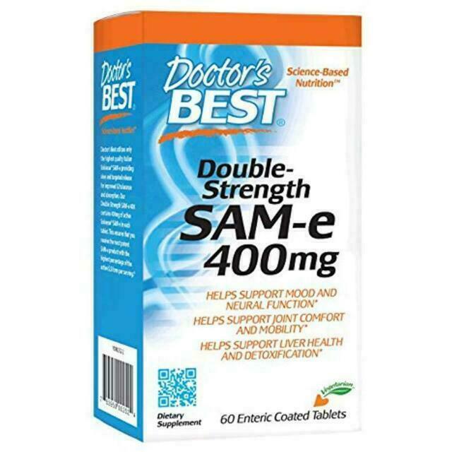 SAM-e, Double Strength, 400 mg, 60 Enteric Coated Tablets