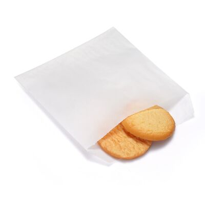 Weiß Flach Quadrat Glasinpapier Taschenumschlag 5'' x 5'' 13 x 13cm 100 Stück -...