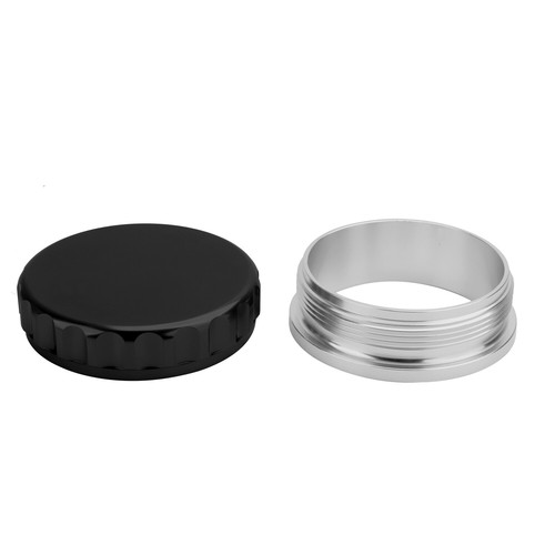 2Pcs 3" 76mm Aluminium Alloy Weld Filler Neck And Cap Oil Fuel Water Tank Black - Picture 6 of 8