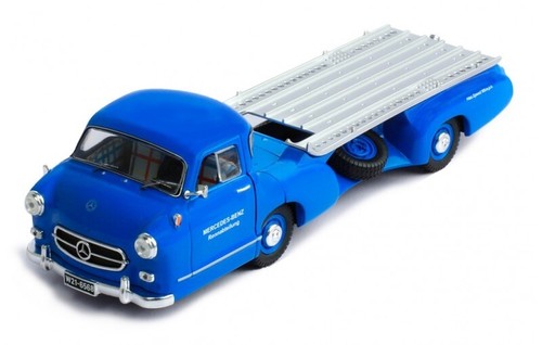 IXOMODELS - Mercedes furgone da corsa del 1955 blu - 1/43 - IXORAC342 - Foto 1 di 5
