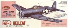 Guillow's Freiflugmodell Hellcat F6F-3 1:16 Scale Flugzeug 832 mm Balsabausatz