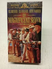 The Magnificent Seven VHS Video Classic Western Movie Yul Brynner Steve McQueen