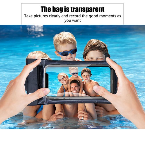 Universal Waterproof Case Bag IPX8 Phone Pouch Case Dry Bag For iPhone Samsung - Zdjęcie 2 z 5