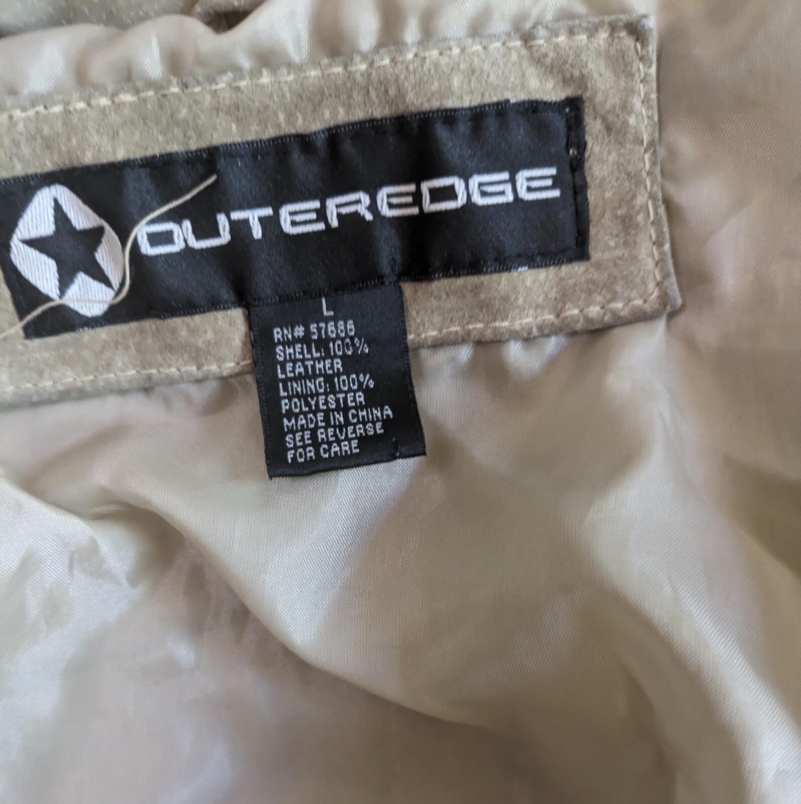 VTG Patchwork Suede Button Front Jacket Tan Butto… - image 11