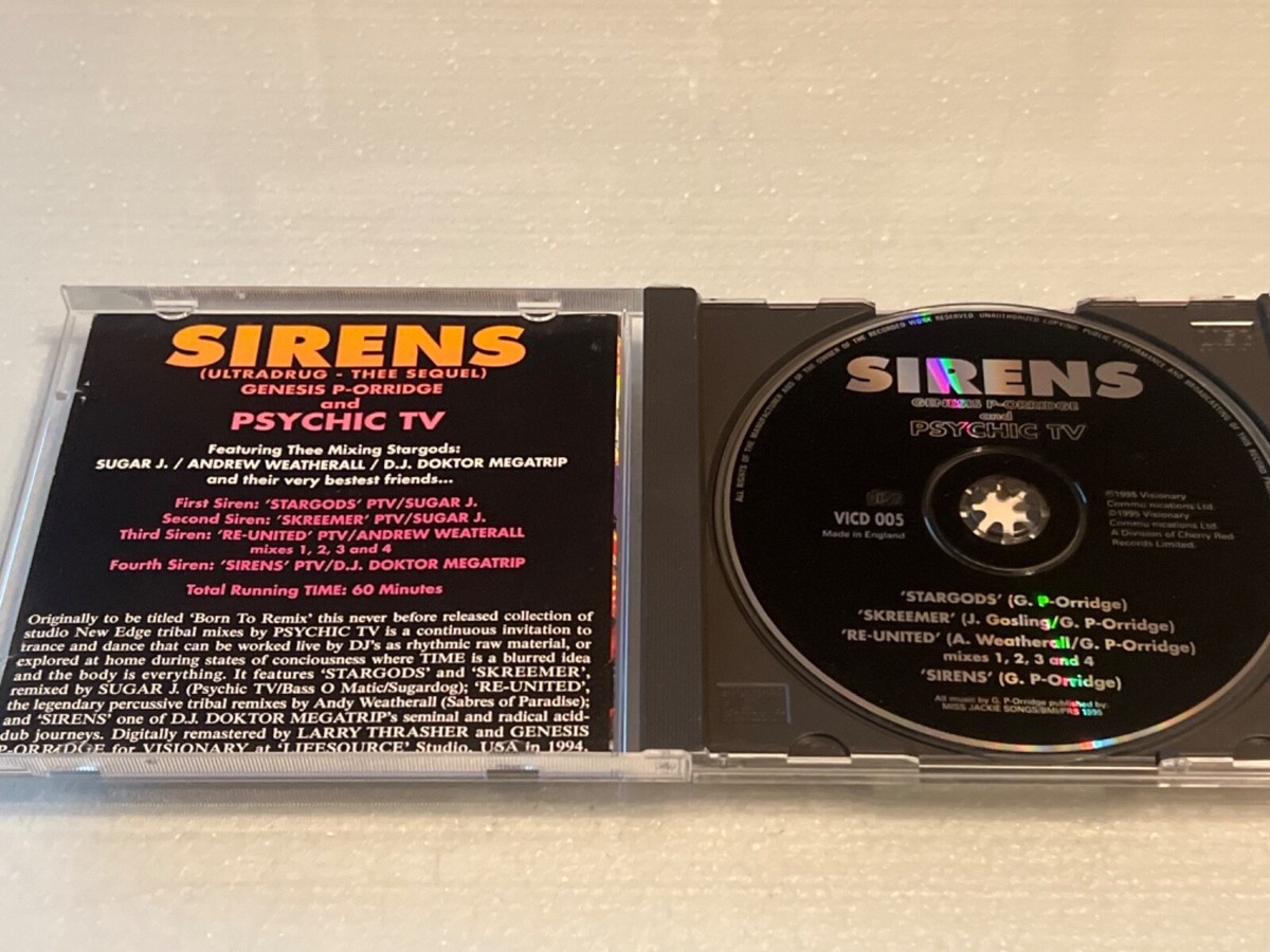 Psychic TV - Sirens [GENESIS P-ORRIDGE] CD RARE OOP