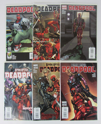 Deadpool (2008) #1, 2, 3, 8, 9, 10 2nd Print Variant Lot VF/NM-NM  TX701