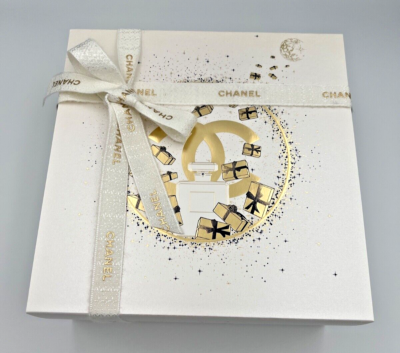 Authentic CHANEL Square Empty Gift Box Container 8.5