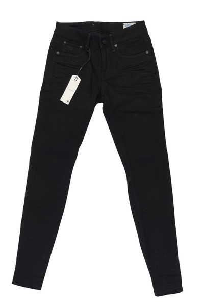 G-Star 3301 Contour Skinny Wmn Damen Jeans Hose W27 L32 27/32 Schwarz Neu-image