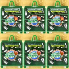(6) Packs Water Gremlin Green Steel Dipsey Sinkers Pro Pack (17 Pcs/Pack) New