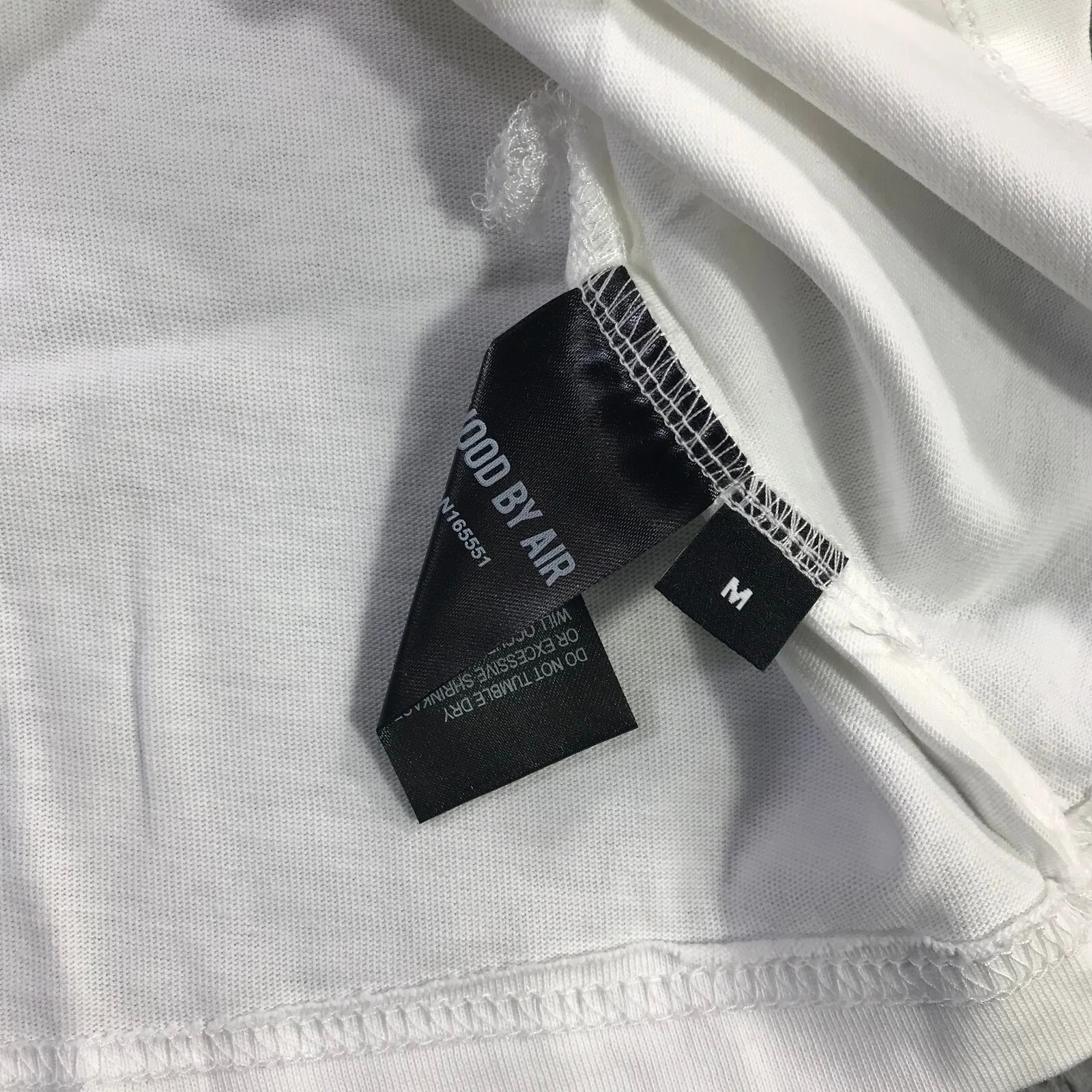 HBA (HOOD BY AIR) Hood By Air Shirt Uomo Medium M HBA Bianco Grigio Screensaver Preppy Tee a324323