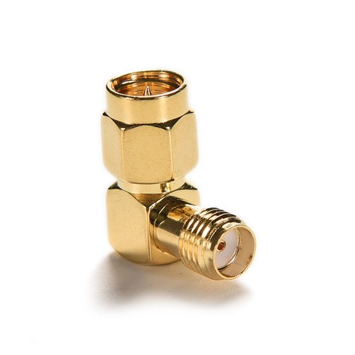 SMA-Stecker auf SMA-Buchse RF Adapter-Stecker 90 Grad rechten Winkel io - Zdjęcie 4 z 5