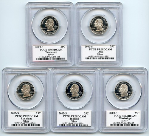 2002 S Silver State Quarter Set PCGS PR69DCAM - Picture 2 of 2