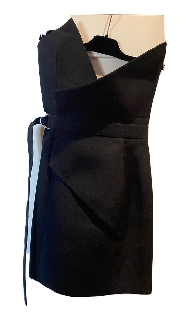 Saint Laurent Dress Black RTW “Mono-boob” Size 40