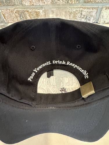 Jack Daniels Antiguo No. Gorra de whisky trasera ajustable con correa 7 Racing Hat NOS - Imagen 3 de 5