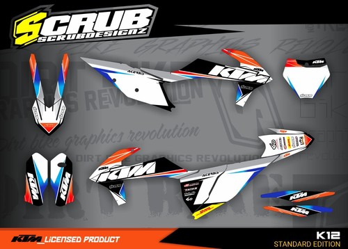 Plastics + Graphics KTM 2019 2020 2021 2022 SX SX-F XC XC-F applied - Picture 4 of 12