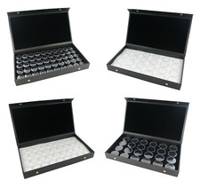 Jewellers Ring Gem Bead Stone Presentation Case - Choice of Size & Colour