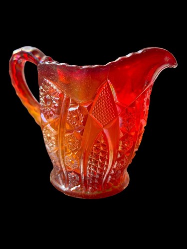 NEW Original Box Carnival INDIANA Glass Iridescent Creamer and Sugar Set - Picture 8 of 13