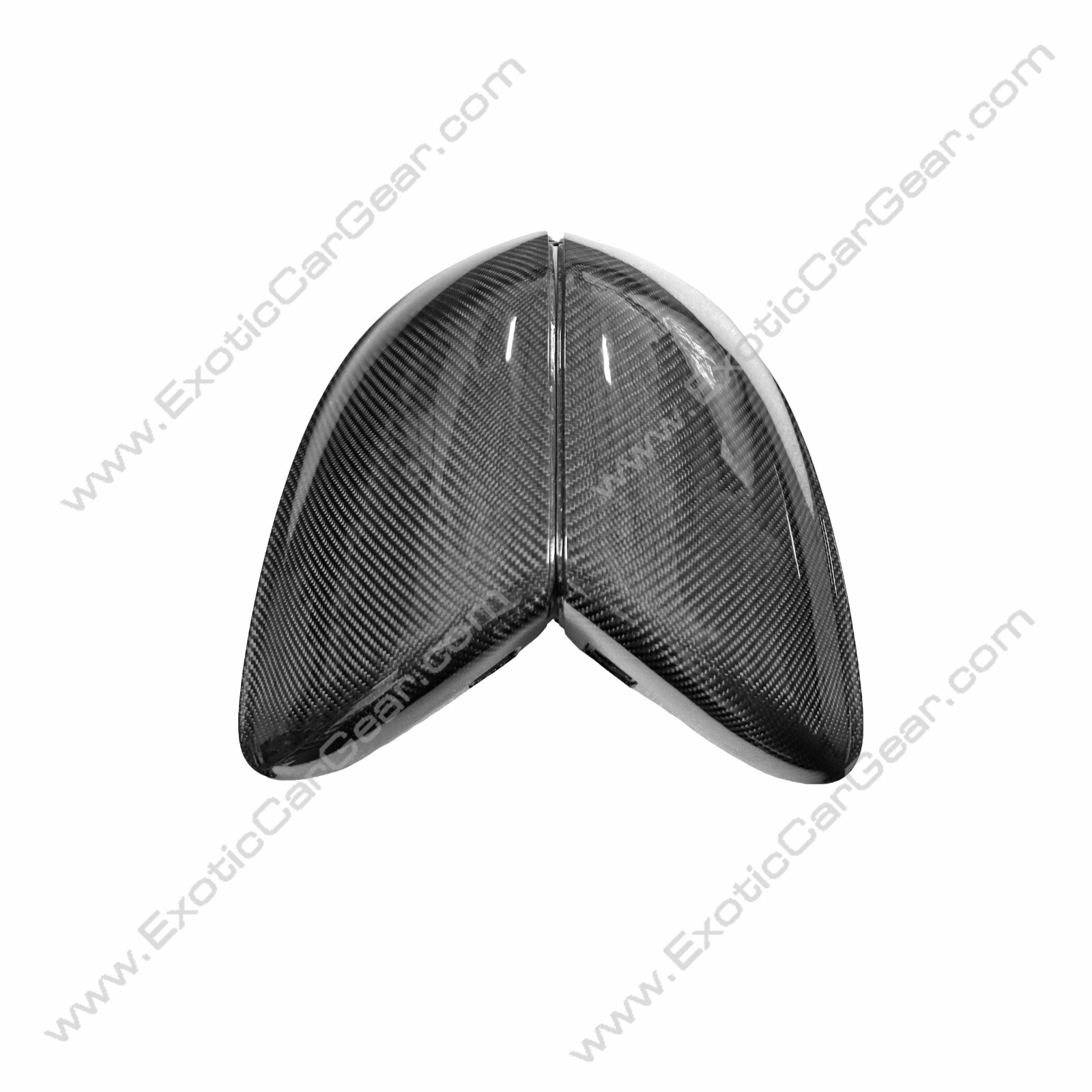 Lamborghini Urus Carbon Fiber Mirror Cap Replacements Without Camera Holes