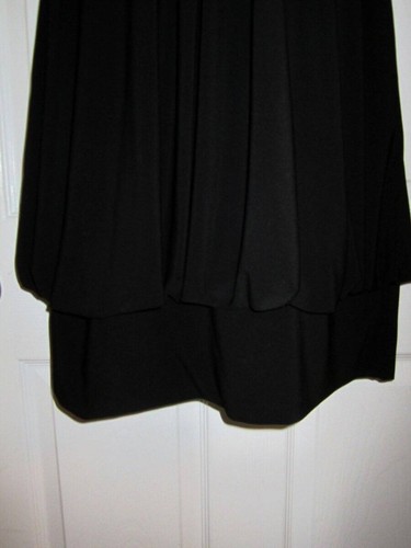 Vestido de cóctel Ronni Nicole talla 10 negro sin mangas espalda baja muy bonito - Imagen 3 de 4