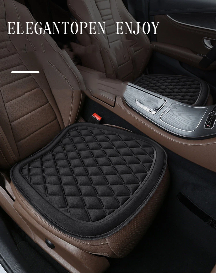 Cojín antideslizante transpirable para funda de asiento delantero de coche protector de silla espuma viscoelástica Foto 4 de 4