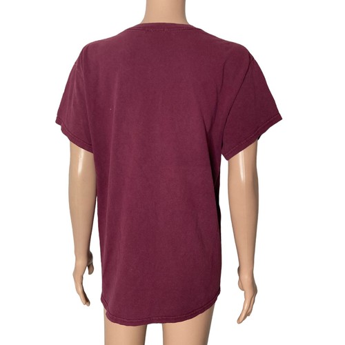 Vintage Thrasher Magazine T Shirt Mens Medium Skater Spellout Burgundy White - Picture 2 of 10