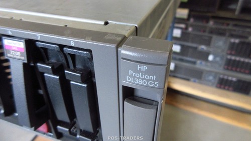 Serveur de stockage HP PROLIANT DL380 G5 2x 2,8 GHz / 20 Go DDR2 / 3x 72 Go disque dur + bloc d'alimentation - Photo 2/9