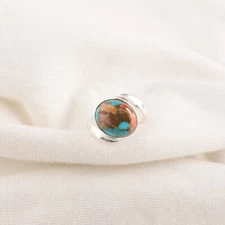 Spiny Oyster Gemstone 925 Sterling Silver Ring Handmade Jewelry All Size Women