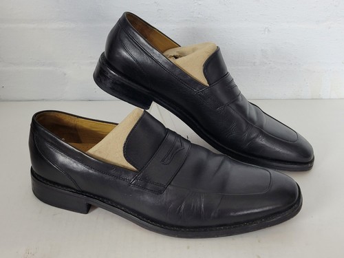 Cole Haan Mens Size 11 M Hawthorne Penny Loafer Black Slip On Shoes B5
