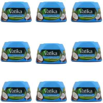 9X Vatika Naturals Volume &Thickness Style Hair Cream Coconut,Henna,Almond,140ml