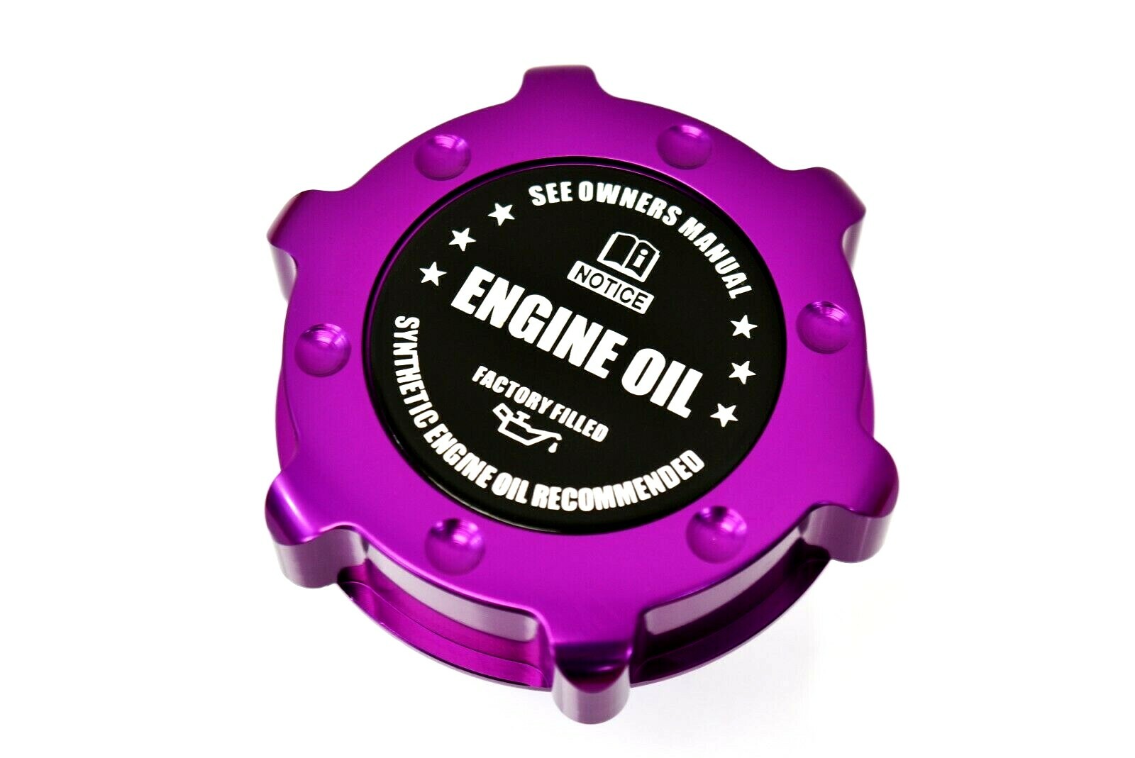 SYNTHETIC OIL ONLY ENGINE OIL CAP PURPLE FOR DODGE CHARGER CHALLENGER