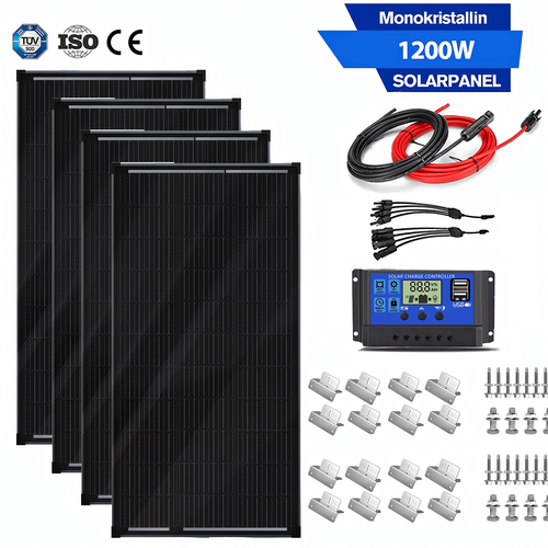 300W Solar Panel Kit 12V Mono Fixed Home Caravan Camping Power Battery Charging - Picture 15 of 15