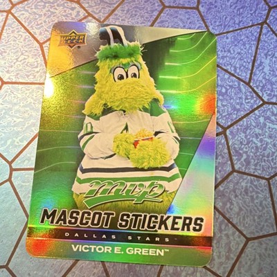 Upper Deck Mascot Stickers Victor E. Green Dallas Stars Sports Trading Card