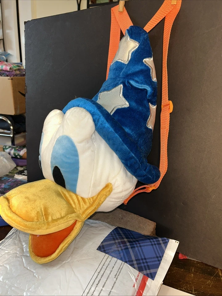 Mochila de felpa vintage del pato Donald de Disney Foto 2 de 4