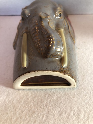 Vintage Keramik Elefantenkopf Wand Taschenvase - Bild 7 von 8
